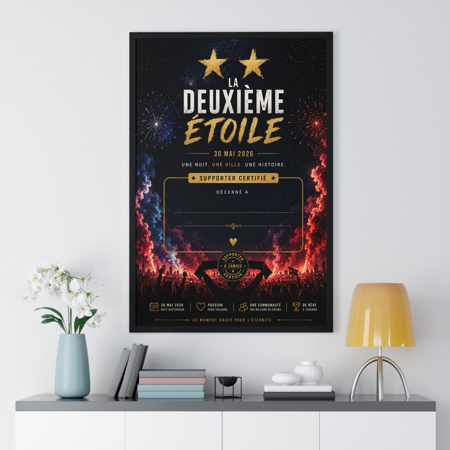 La Deuxième Étoile Poster — Concert Event Certificate Wall Art